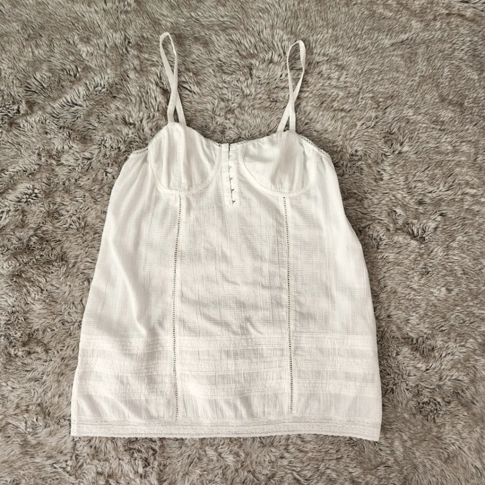 Free People Wide Awake‎ Mini Slip Dress in Ivory Women's Size Large